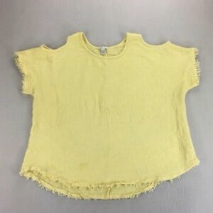 Cato Light Yellow Cold Shoulder Blouse 18/20